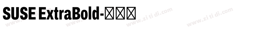 SUSE ExtraBold字体转换